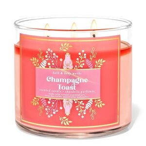 2/$40 New Bath & Body Works 3-Wick Candle in Champagne Toast